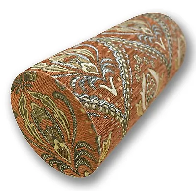 Bolster Cover*Damask Chenille Neck Roll Tube Yoga Massage Pillow Case Custom*Wk3 • £22.15