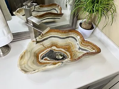 Onyx Bowl / Vessel Sink / Onyx Sink / Bathroom Sink / Vanity Sink / Stone Sink • $659