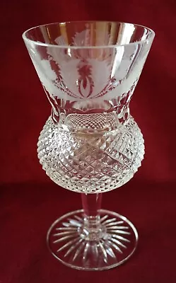 £75 • Buy Edinburgh Crystal Thistle Pattern - Water Goblet - Signed