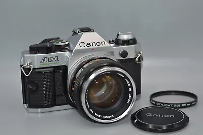 Canon AE1 Program 35mm Vintage Film Camera Clad FD 50mm 1.4 SSC 3071851 • £189.99