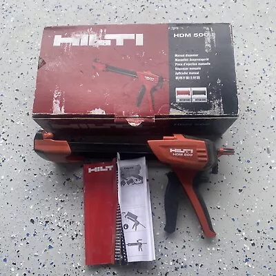 Hilti HDM 500 Manual Dispenser Epoxy Adhesive Gun Tool Only Used • $74.99