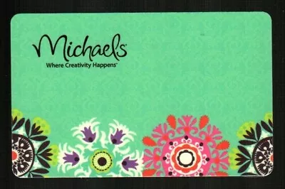 MICHAELS Colorful Flowers ( 2013 ) Gift Card ( $0 ) • $2.50