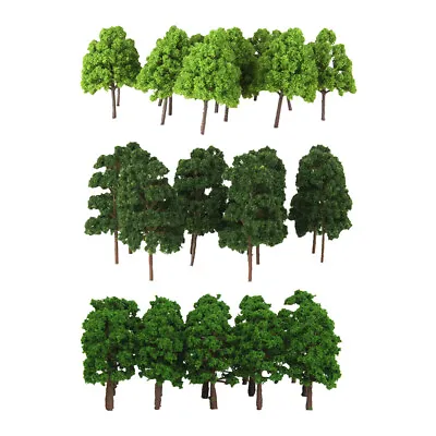 65Pcs 1/150 N Gauge Trees Model Train Park Street Garden Sandtable Accs • £15.24