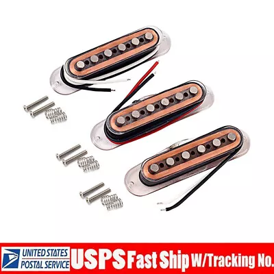 Paraffin Vintage Wire SSS Alnico V Pickup Neck Middle Bridge Fit For Strat ST • $21.42