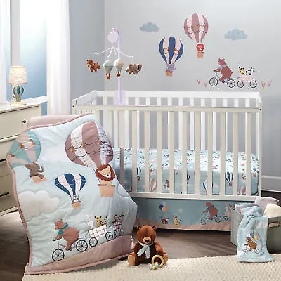 Bedtime Originals Up Up & Away 5-Piece Baby Nursery Crib Bedding Set • $69.99