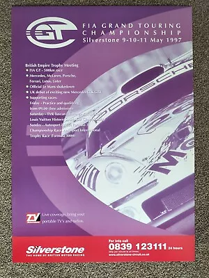 FIA GT Championship Silverstone May 1997 Poster • £10