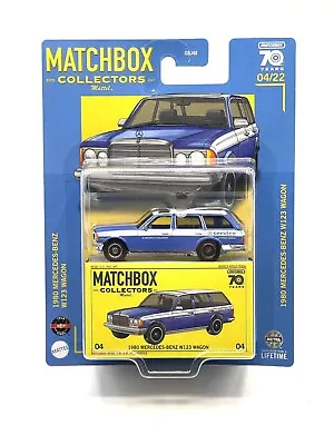 Matchbox Collectors 1980 Mercedes-Benz W123 (service) Wagon (blue) #04/22 • $7.99