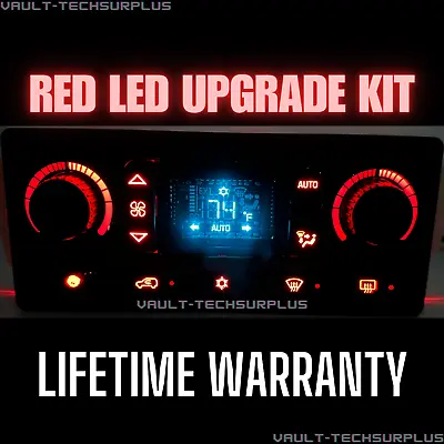 Red Led Climate Control Upgrade Kit Silverado Sierra Escalade Yukon Tahoe 03-06 • $16.49