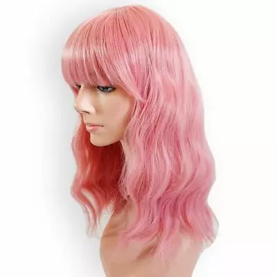 Handmade Pastel Pink Kanekalon Heat Resistant Synthetic Fibre Hair Piece / Wig • $42.10