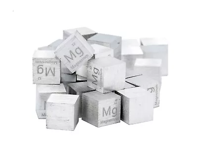 Magnesium Metal 10mm Density Cube 99.95% For Element Collection USA SHIPPING • $7.75