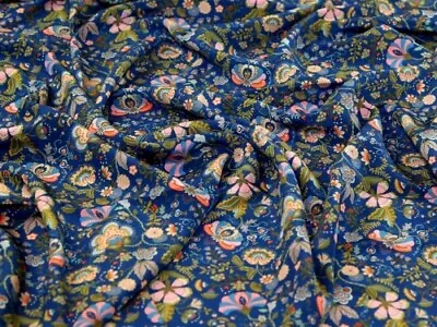 Liberty London Mabelle Hall Kensington Silk Crepe De Chine Fabric - Per Metre • £53.99