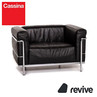 Cassina Le Corbusier LC 3 Leather Armchair Black #14713 • £3501.04