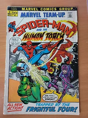 Marvel Team-Up #2  Nathan (First Appearance)  1972 RARE HUMAN TORCH SPIDER MAN • $99.99