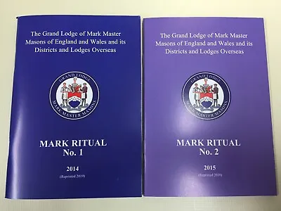 £6.99 • Buy Masonic Mark Master Mason Ritual Books No 1 Or No 2