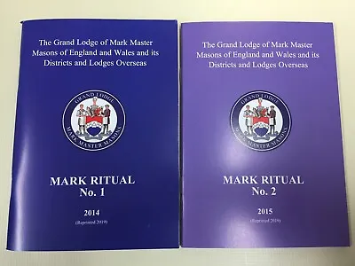 Masonic Mark Master Mason Ritual Books No 1 Or No 2 • £15.99