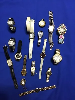 Vintage Untested Watch- Lot Of 17-SEIKOLA GEARMOULINQUEMEXHARVESTER And More • $20.50