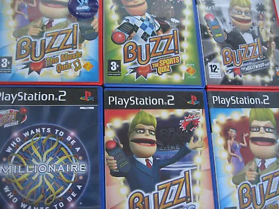 £6.95 • Buy PS2 - BUZZ Buzzers Game Series:  Sports Mega Hollywood Pop Robojam LOWEST PRICES