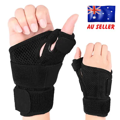 Thumb Hand Wrist Support Splint Brace Sprain Carpal Tunnel Sprain Arthritis Pain • $7.99