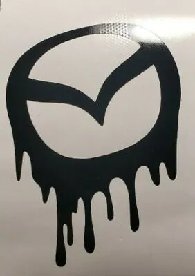 Drip Graffiti Mazda Logo Decal Vinyl Sticker Window Bumper For Miata Mazda3 RX8  • $10.49