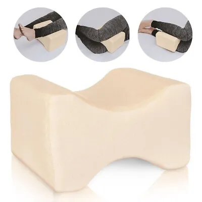 Memory Foam Contour Leg Pillow Bed Orthopaedic Firm Back Hips Knee Support • £7.95