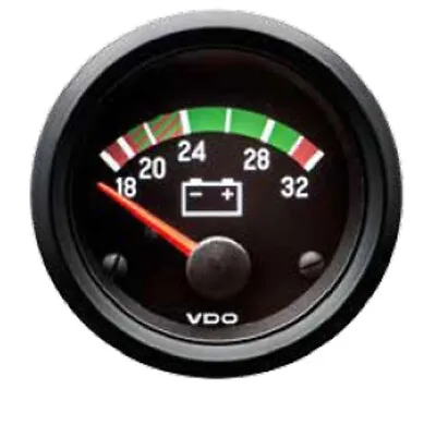Cockpit International VDO Voltmeter 24 Volt 52mm 2 Inch 332040001 • $50.50