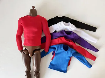 1/6 Scale Clothes Long-sleeve Tights Multi-color T-shirt Model For 12  Doll • $14.24