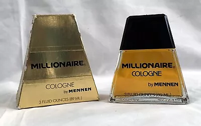 Mens Millionaire Splash Cologne By Mennen 3 Fl Oz 89 ML Gold Box Shows Wear • $139.95