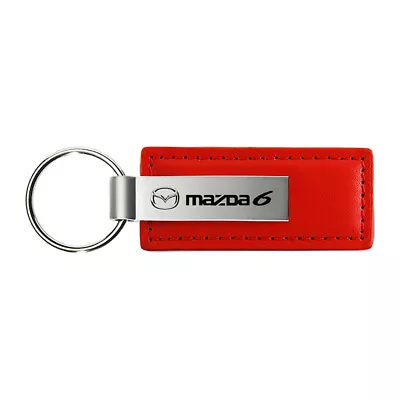 Mazda 6 Keychain & Key Ring – Premium Red Leather Key Chain • $14.95