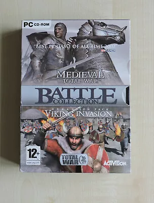 Medieval Total War Viking Invasion PC COMPUTER VIDEO GAME Battle Collection VGC • £5