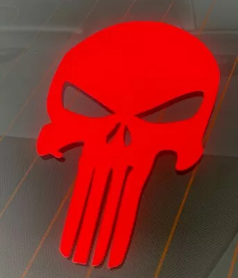 Punisher Red Reflective Skull Sticker USA Sniper Bumpersticker Vinyl Decal • $4.99