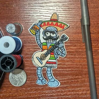 Bender Rodriguez Patch Mexico Tequila Drinks Futurama Cartoon Embroidered 4x2.25 • $6