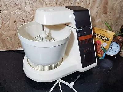 PHILIPS HR-2886/B Space Age RARE Kitchen Benchtop MIXER Made In HOLLAND Retro • $116.10