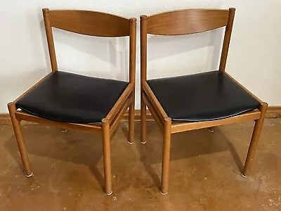 MCM Mid-Century Danish Modern Teak Side Chairs - Vinde Mobelfabrik - PAIR • $395