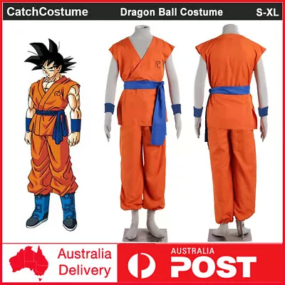 Anime Dragon Ball Z Sun Goku Cosplay Costume Halloween Outfit Party Fancy Dress • $21.19