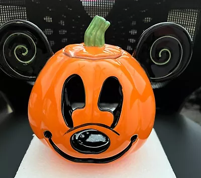 Mickey Mouse Jack-O-Lantern Halloween Candle Holder • $14