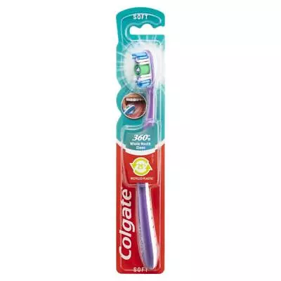 Colgate 360 Whole Mouth Clean Compact Head Toothbrush Soft • £3.69