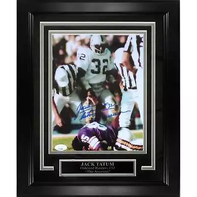 Jack Tatum Autographed Oakland Raiders Deluxe Framed 8x10 Photo - JSA • $300