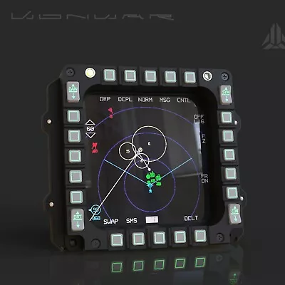 New DCS F16 A10C MFD With Monitor Falcon BMS Home Cockpit Diy Upnp 3d Print F18 • $329