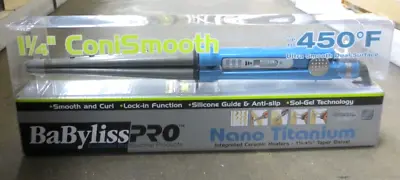 Babyliss Pro Nano Titanium 1 1/4  - 5/8  Taper Barrel Conismooth Iron Boxed • $42