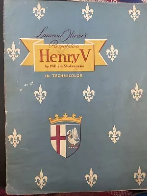 Laurence Oliviers Henry V Programme • £5