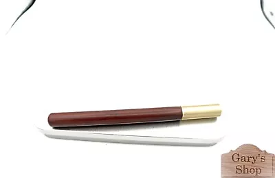 Wooden Rollerball Office Pen-Natural Wood With Brass Cap-Choose From 3 Colors • $6.97