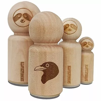 Clever Raven Head Rubber Stamp For Stamping Crafting Planners • $5.99