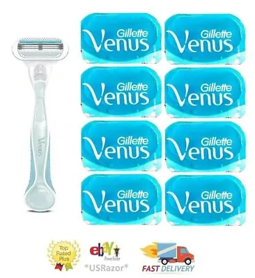 8 Gillette Venus Smooth Razor Blades Refills Cartridges Fit Swirl Embrace Shaver • $19.99