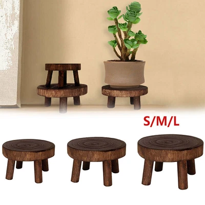 £9 • Buy Wooden Plant Flower Pot Display Shelf Holder Rack Home Indoor Garden Stand Stool