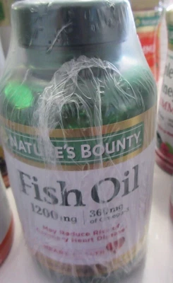 $27.99 • Buy 3- Nature's Bounty Fish Oil HEART HEALTH 1200 Mg 120 Ea Exp 12/2023