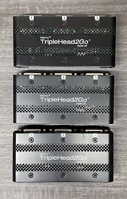 Matrox T2G-DP3D-IF TripleHead2Go *LOT OF 3* #TL-507 • $150