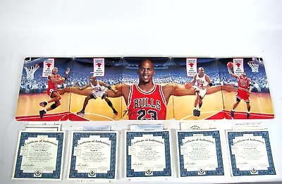 Michael Jordan Upper Deck Bradford Exchange Collectors Plate Set Of 5 W/ Papers • $74.94