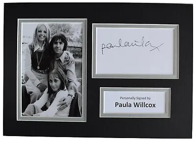 Paula Wilcox Signed Autograph A4 Photo Display Man About The House TV AFTAL COA • £19.99