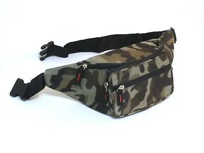 Camo Camouflage Fanny Pack Waist Bag Travel Purse Hip Belt Pouch For Men & Women • $10.99