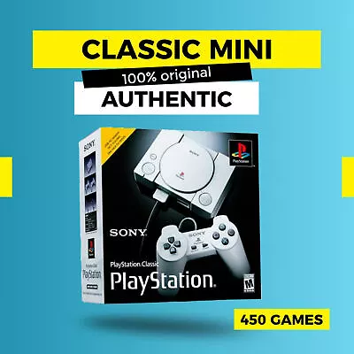 Sony PlayStation Classic Mini 2018 Edition HDMI Video Console PS1 450 Games • $134.99